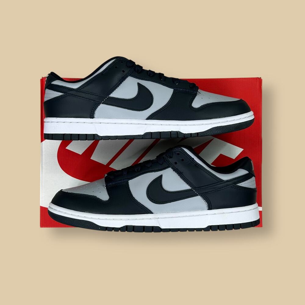 Vintage Y2K Nike Dunk Low Mens 10 Georgetown Navy Blue Grey Shoes DD1391-003 NWT - Picture 2 of 10
